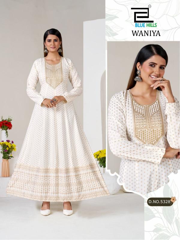 Blue hills waniya wholesale kurtis in surat with size